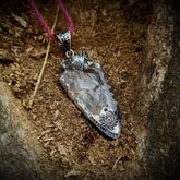 Clear Quartz Sterling Silver Necklace for Purification