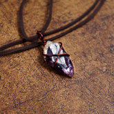 Purple Crystal Energy Necklace