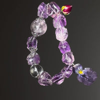 Raw Amethyst Bracelet for Spiritual Energy