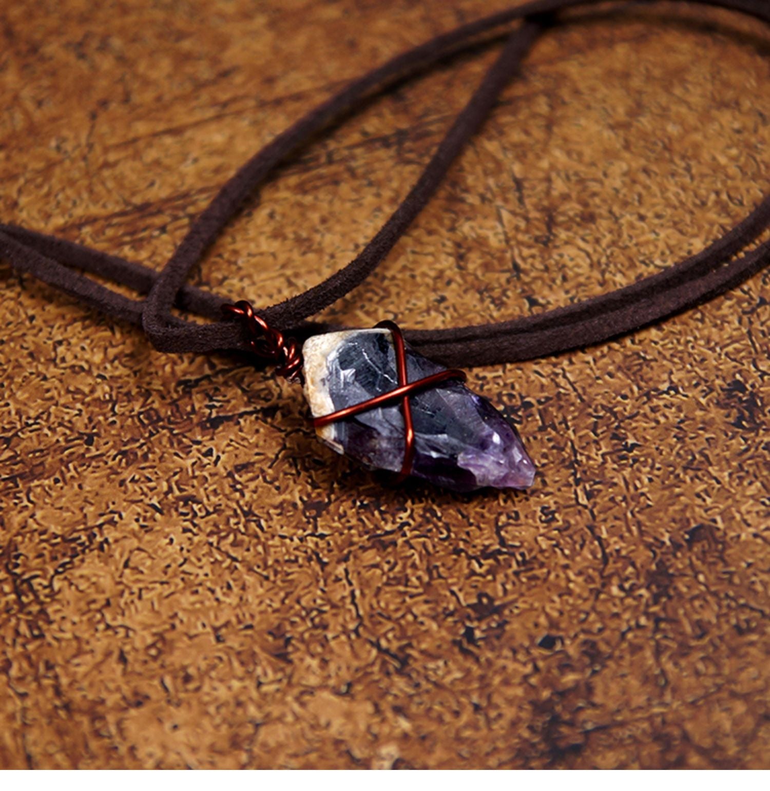 Purple Crystal Energy Necklace