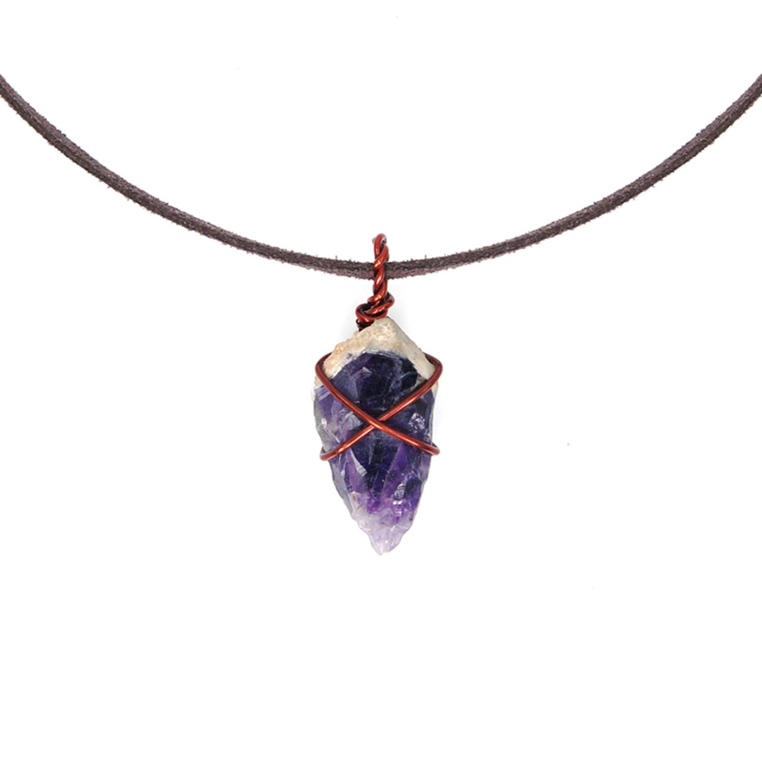 Purple Crystal Energy Necklace