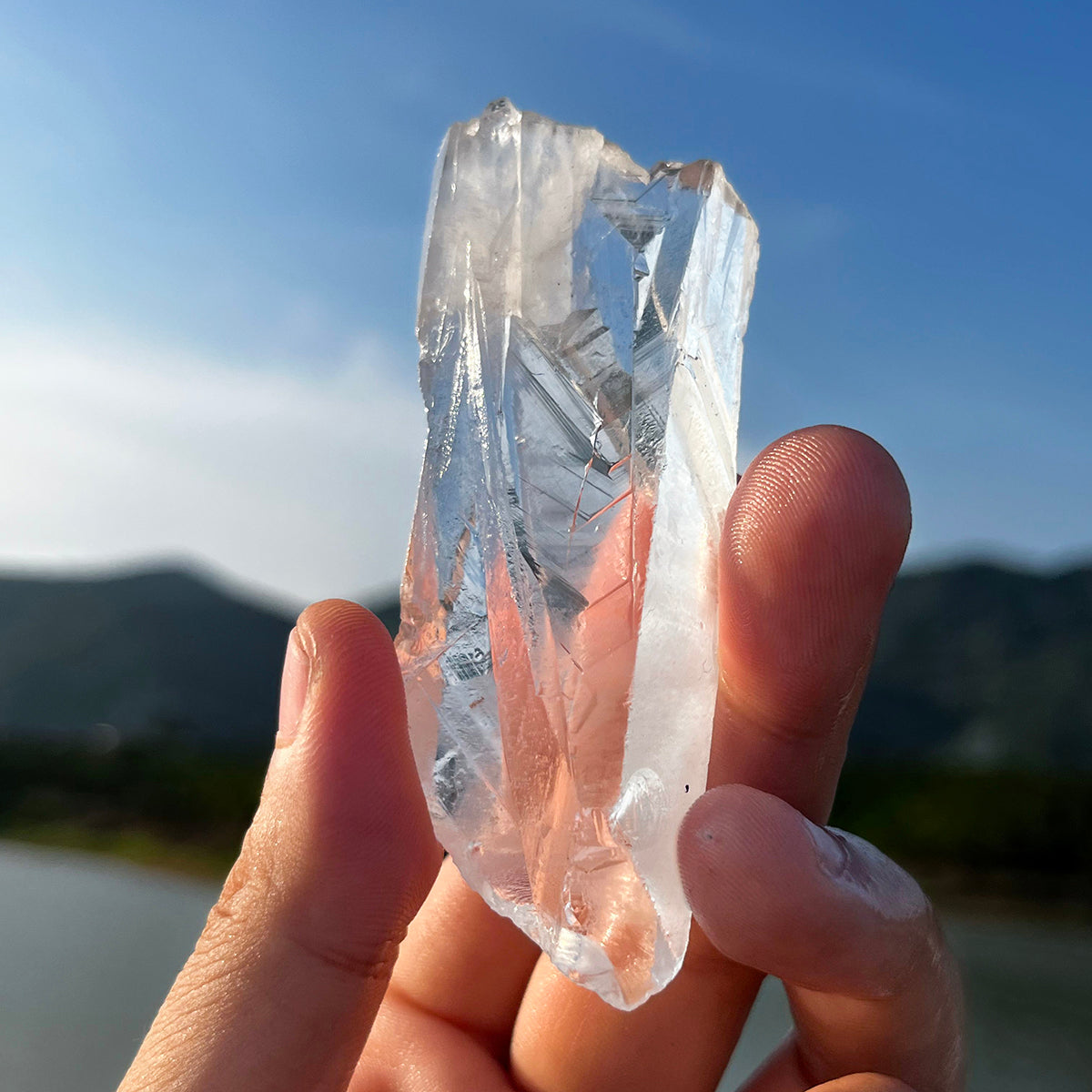 Natural Himalayan Nirvana Quartz Crystal Raw Points High Vibration Healing Stone