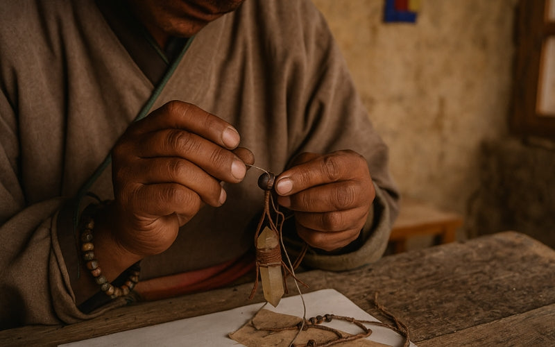 Tibetan craftsman winding technology