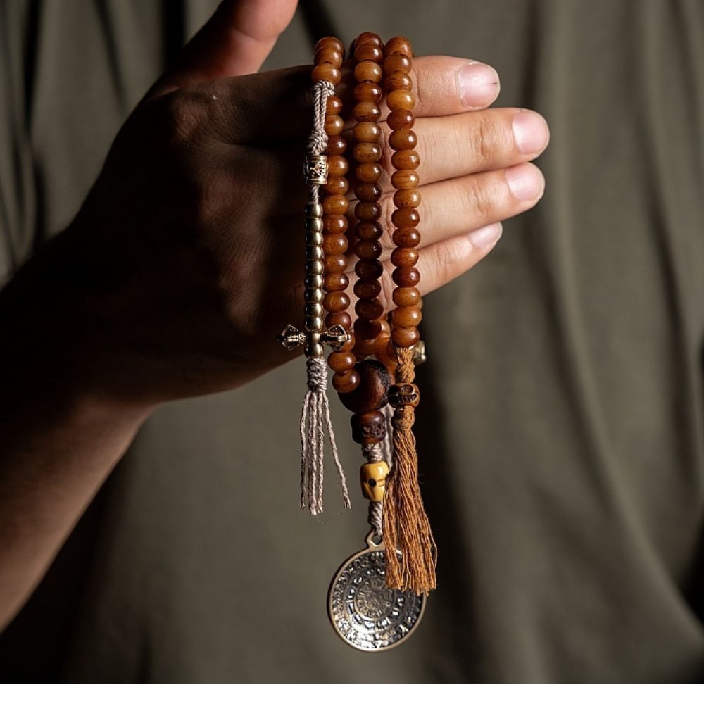 Tibetan natural yak bone bracelet exhibit