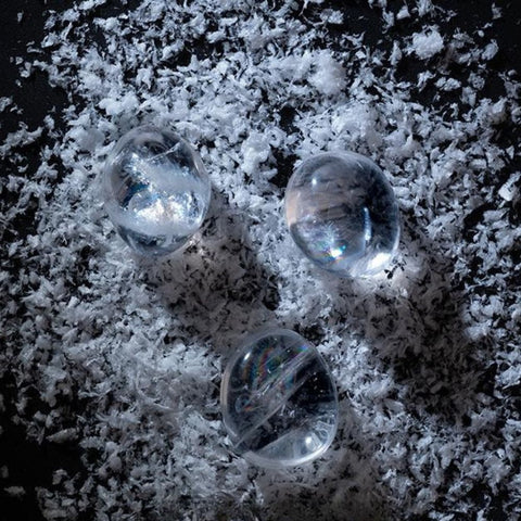 White Crystal Pendant Necklace for Energy