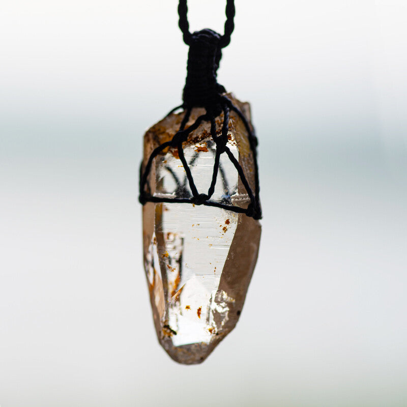 Himalayan clear quartz pendant